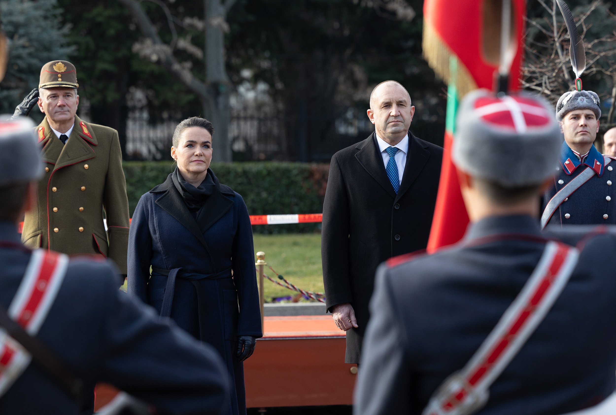 Bulgarian President Rumen Radev and Hungarian President Katalin Novak