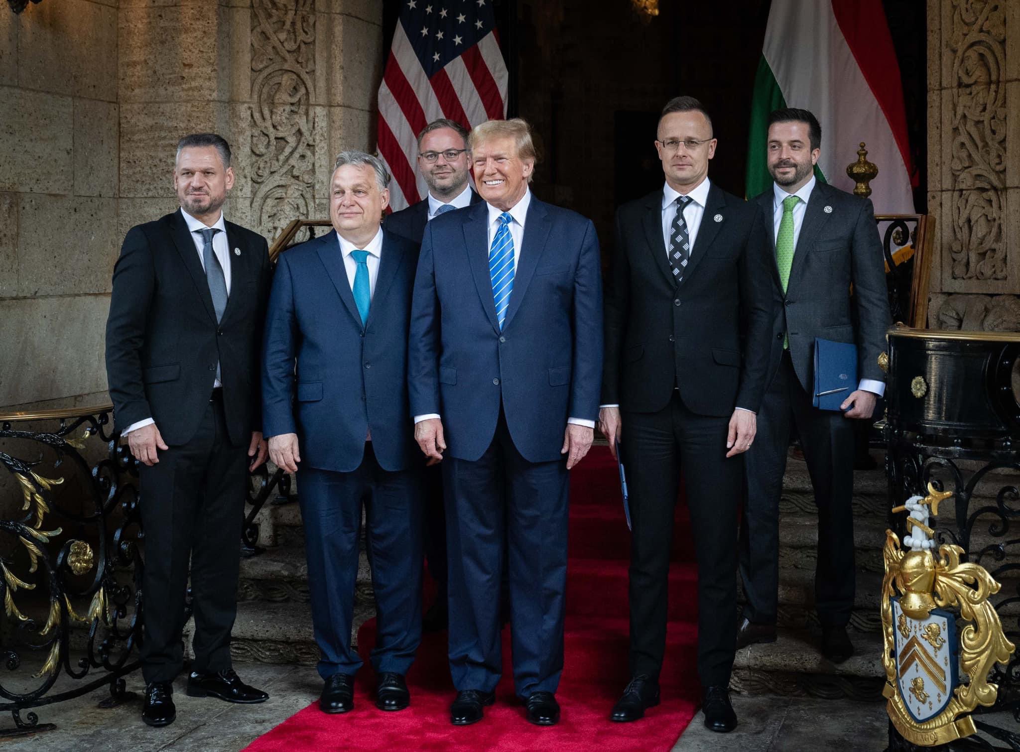 President Donald Trump with Hungarian Prime Minister Viktor Orbán